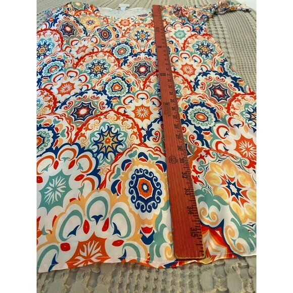 Dress Womans Size Large Bright Boho Hippie 70’s NWT  Silky Feel Woodstock Retro - Picture 10 of 10